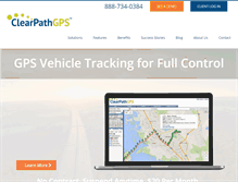 Tablet Screenshot of clearpathgps.com